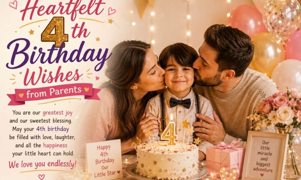 Heartfelt 4th Birthday Wishes from Parents