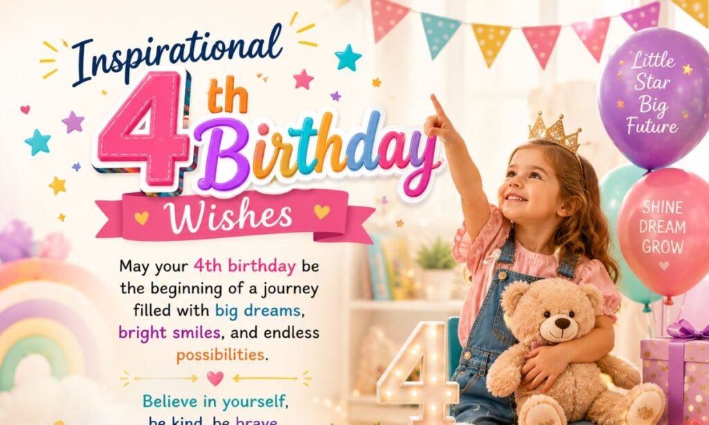 Inspirational 4th Birthday Wishes