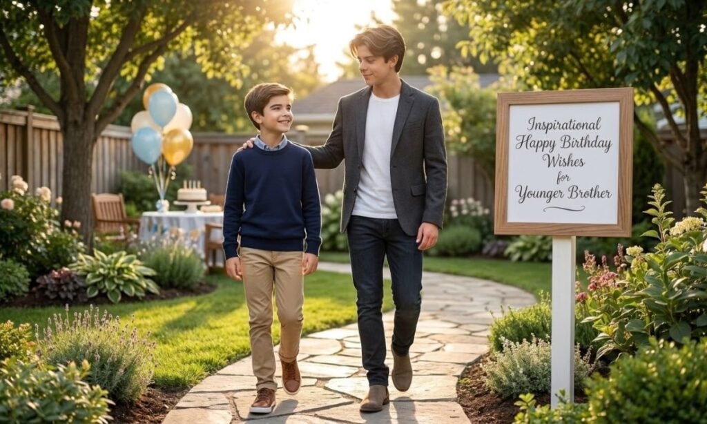 Inspirational Happy Birthday Wishes for Younger Brother