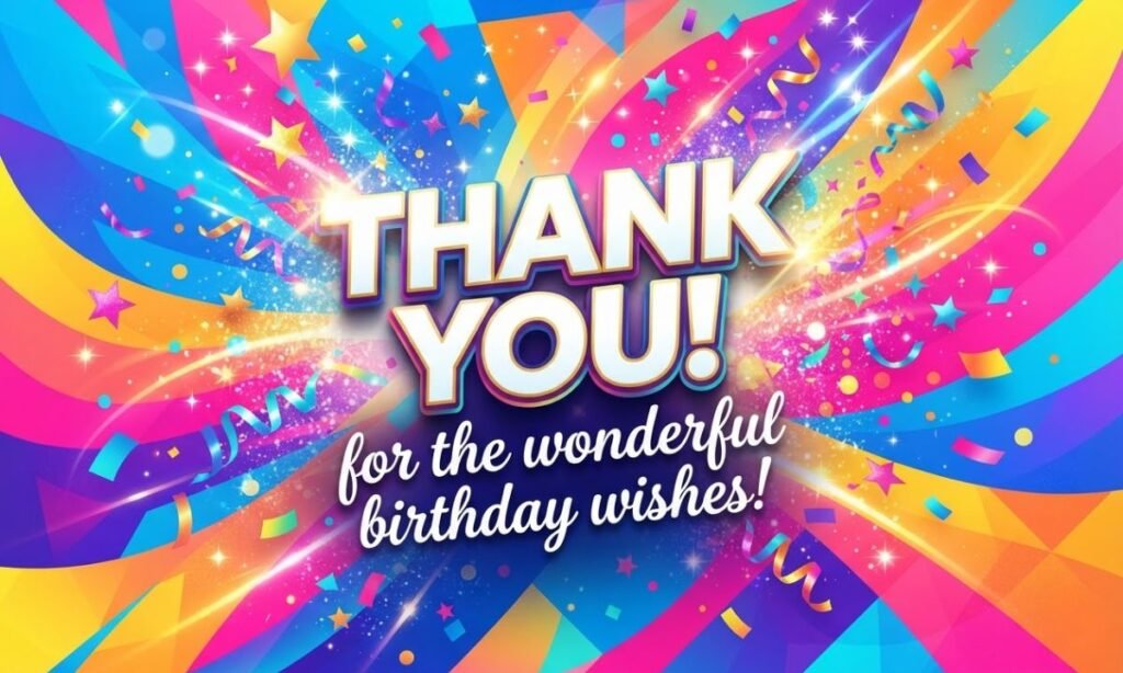 Inspirational Thank You Status for Birthday Wishes