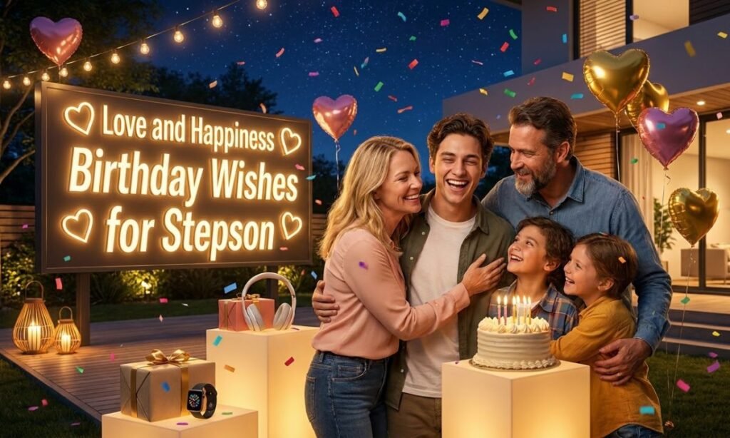 _Love and Happiness Birthday Wishes for Stepson