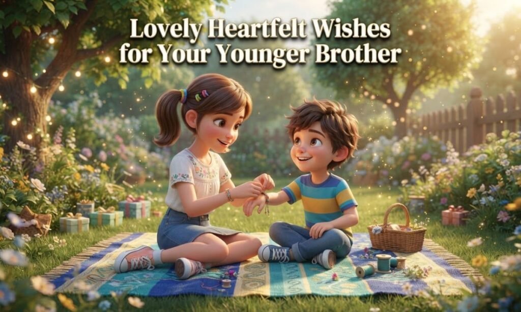 Lovely Heartfelt Wishes for Your Younger Brother