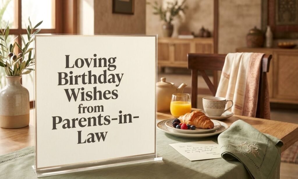 Loving Birthday Wishes from Parents-in-Law