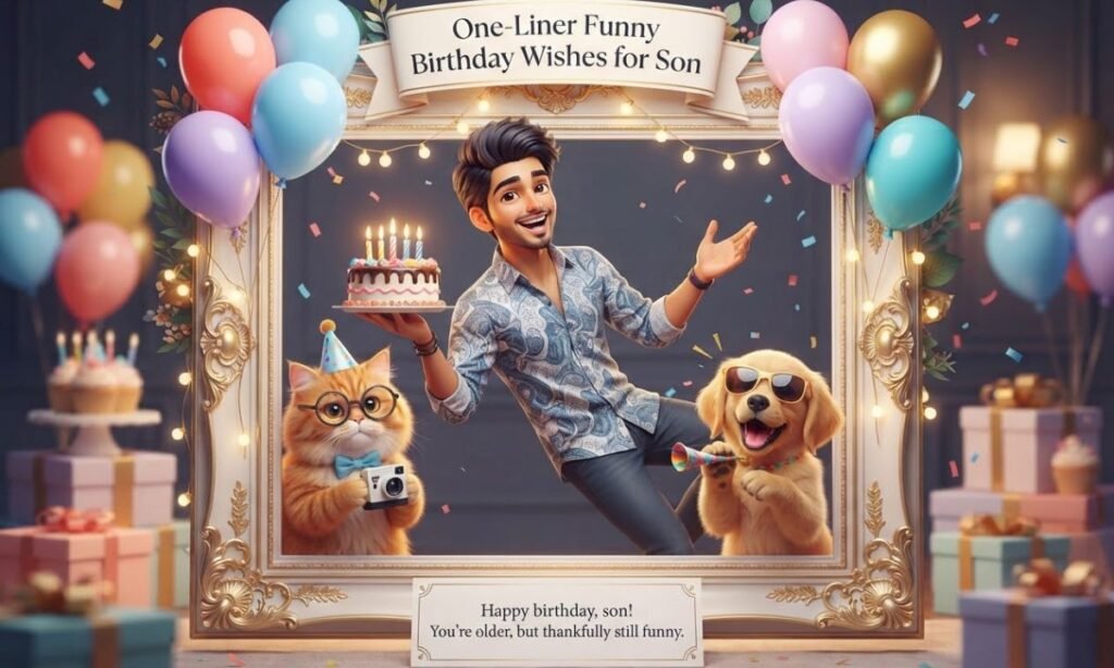 One-Liner Funny Birthday Wishes for Son