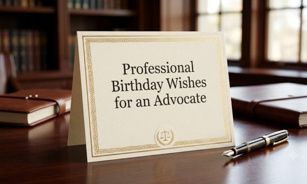Professional Birthday Wishes for Advocate