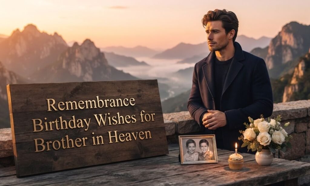 Remembrance Birthday Wishes for Brother in Heaven
