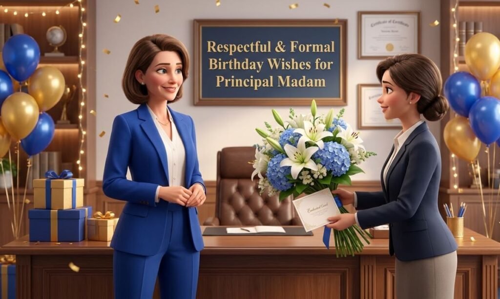 Respectful & Formal Birthday Wishes for Principal Madam