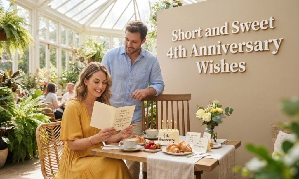 Short and Sweet 4th Anniversary Wishes