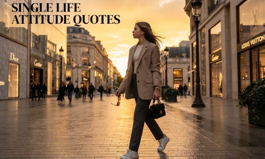 Single Life Attitude Quotes