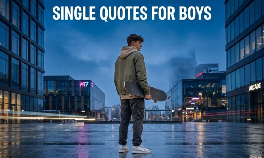 Single Quotes for Boys