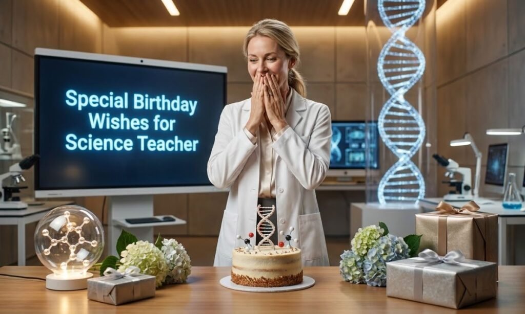 Special Birthday Wishes for Science Teacher