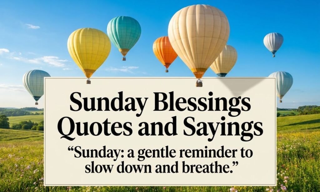 Sunday blessings Quotes
