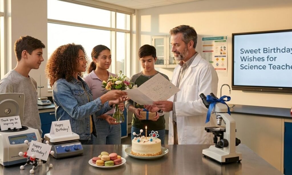 Sweet Birthday Wishes for a Science Teacher