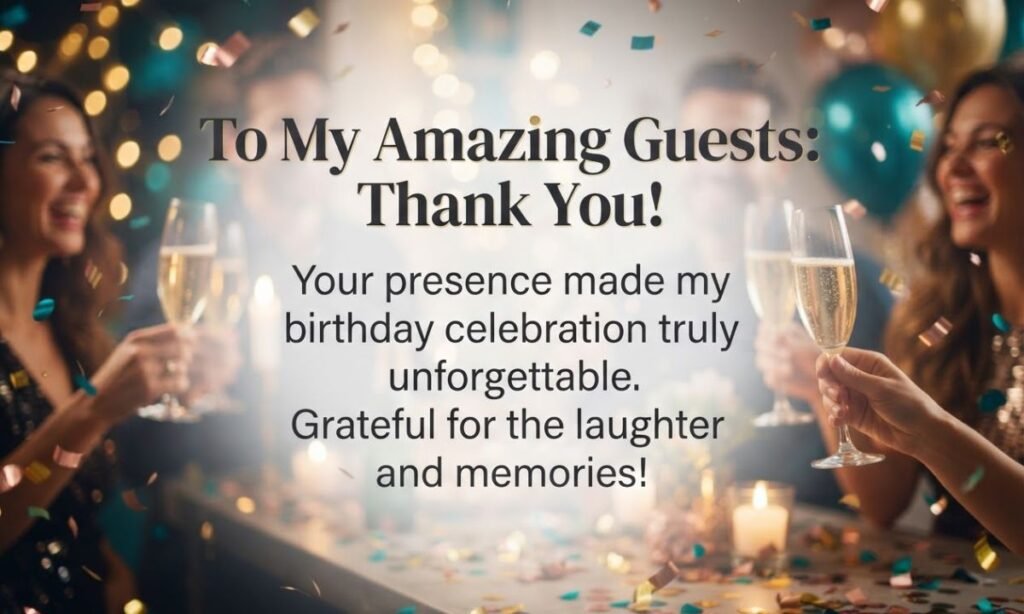 Thank You Messages for Birthday Party Attendees