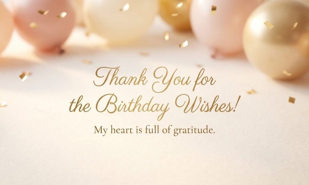_ Thank You Status for Birthday Wishes with Gratitude