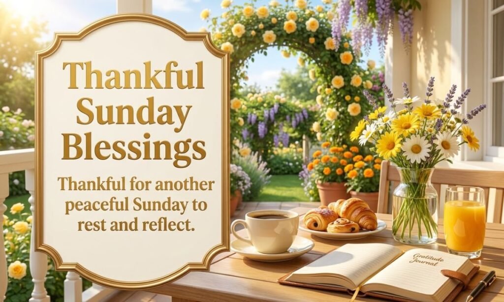 Thankful for another peaceful Sunday to rest and reflect.