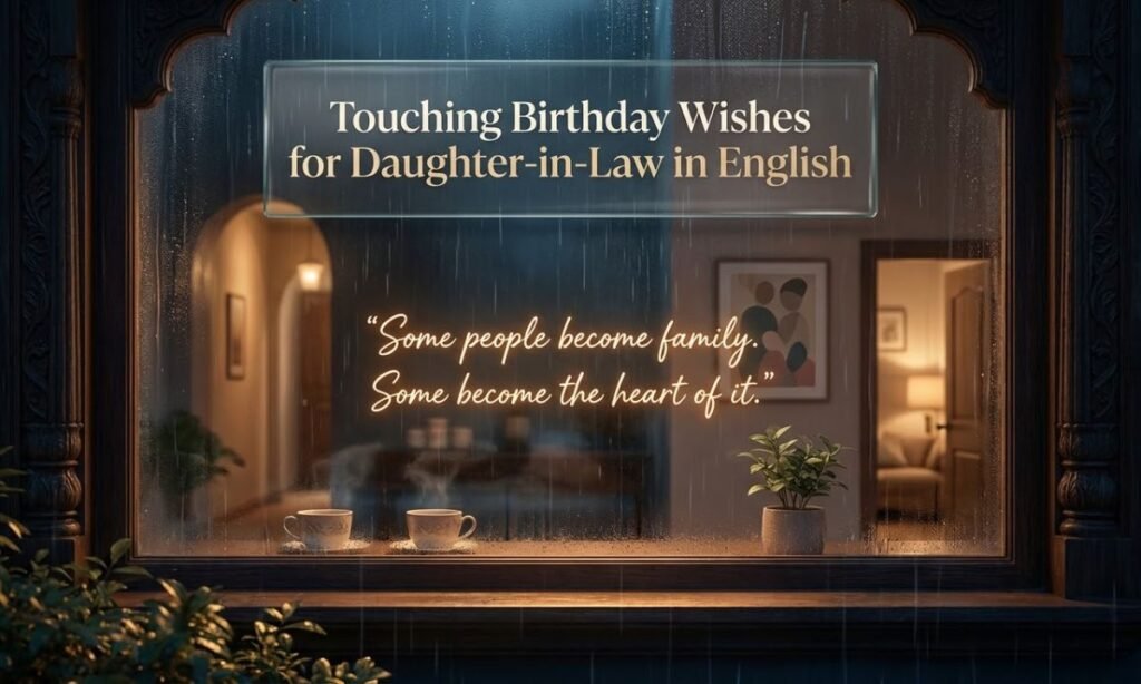 Touching Birthday Wishes for Daughter-in-Law in English