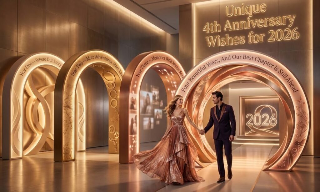 Unique 4th Anniversary Wishes for 2026