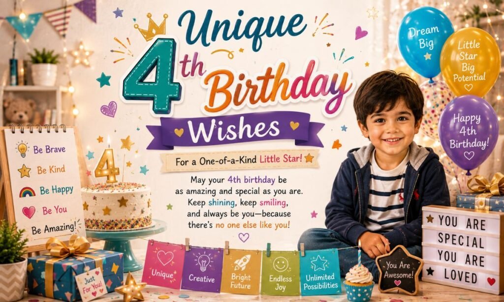 Unique 4th Birthday Wishes