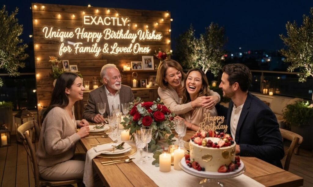 Unique Happy Birthday Wishes for Family & Loved Ones