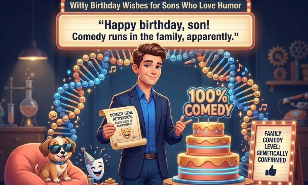 _Witty Birthday Wishes for Sons Who Love Humor
