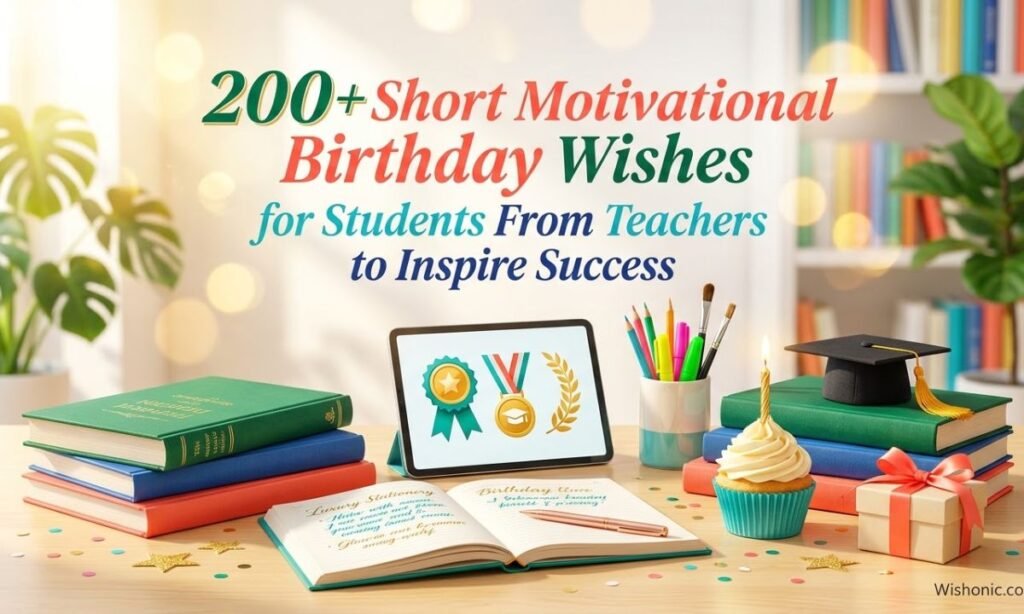 200+ Short Motivational Birthday Wishes for Students From Teachers