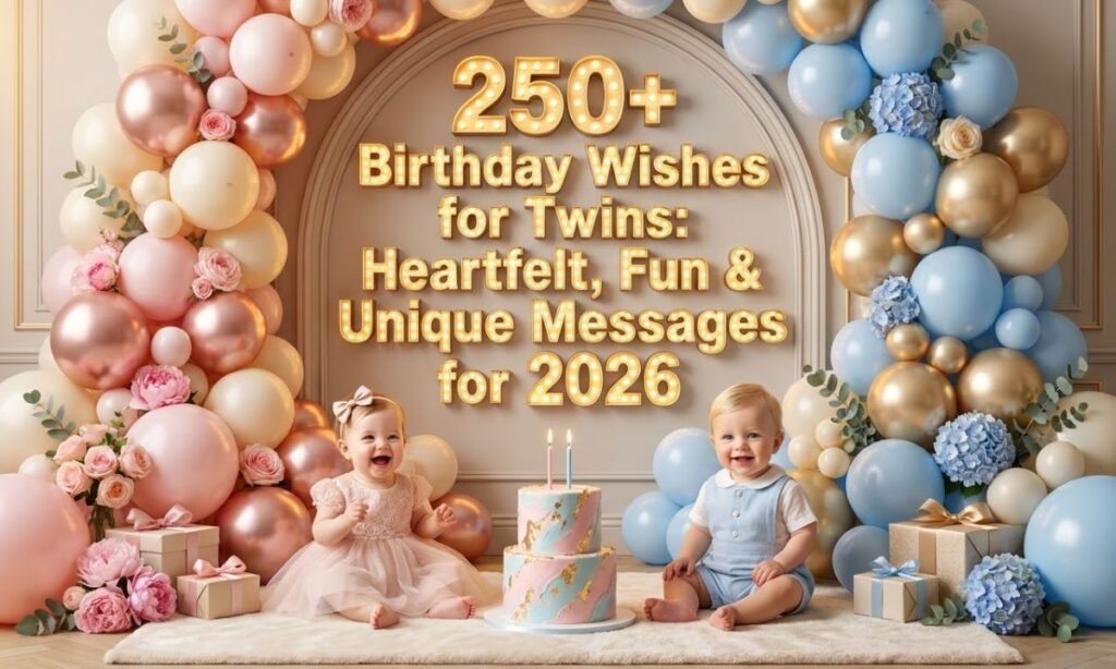 250+ Birthday Wishes for Twins