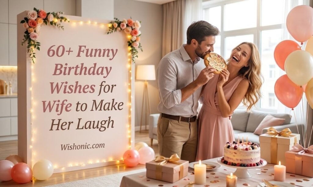 60+ Funny Birthday Wishes for Wife to Make Her Laugh
