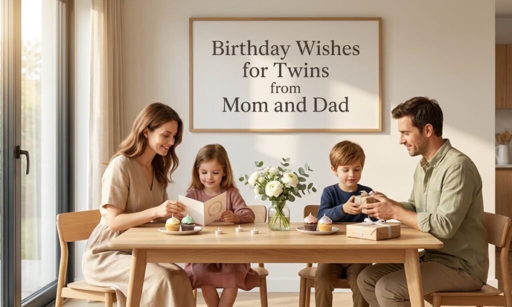 Birthday Wishes for Twins from Mom and Dad