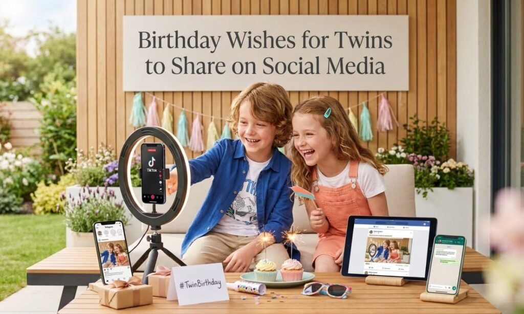 Birthday Wishes for Twins to Share on Social Media
