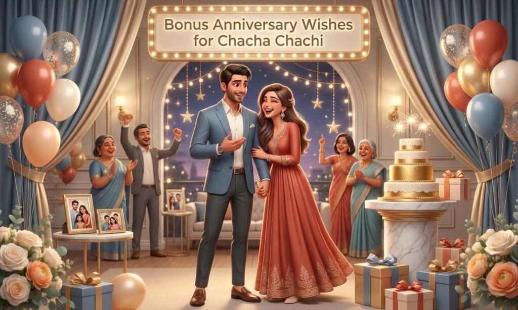 Bonus Anniversary Wishes for Chacha Chachi