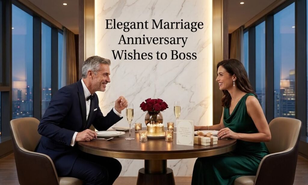 Elegant Marriage Anniversary Wishes to Boss