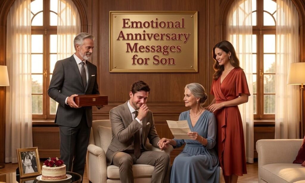 Emotional Anniversary Messages for Son