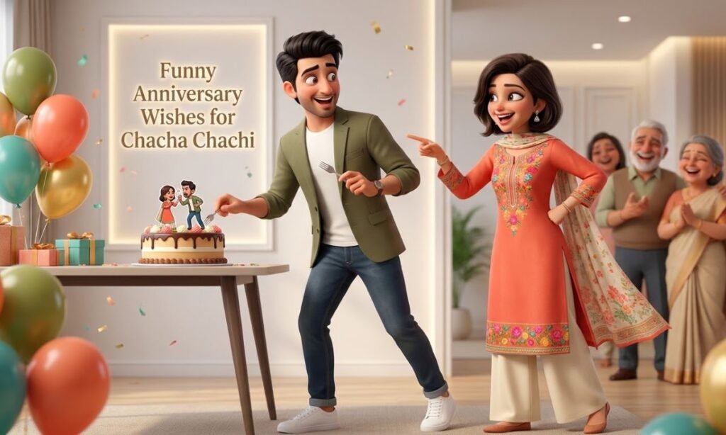 Funny Anniversary Wishes for Chacha Chachi