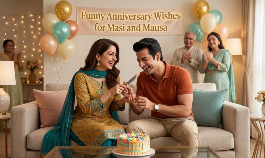 Funny Anniversary Wishes for Masi and Mausa