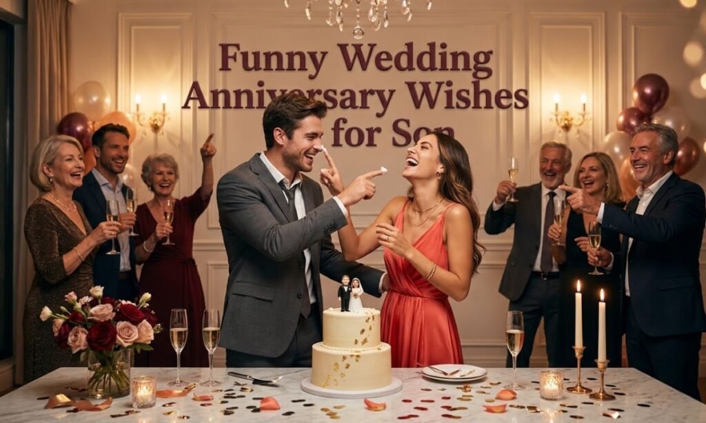 Funny Wedding Anniversary Wishes for Son