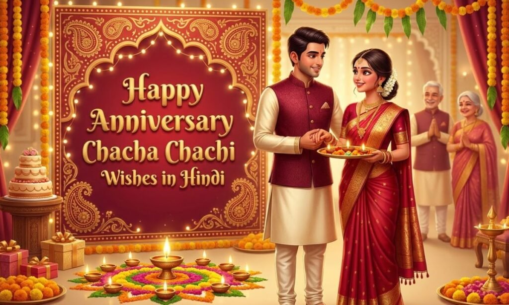 Happy Anniversary Chacha Chachi Wishes in Hindi