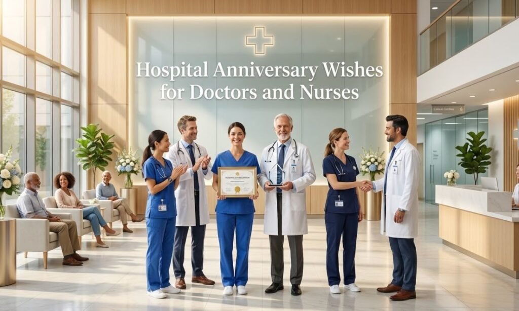 Hospital Anniversary Wishes for Doctors and Nurses