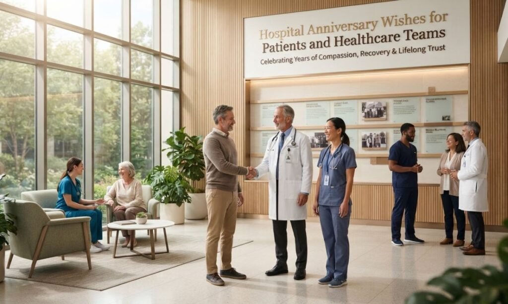 Hospital Anniversary Wishes for Patients and Healthcare Teams