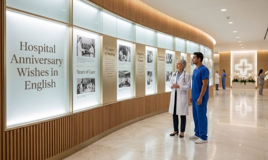 Hospital Anniversary Wishes in English