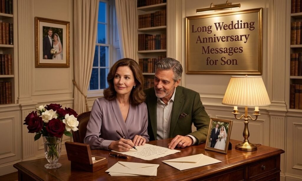 Long Wedding Anniversary Messages for Son