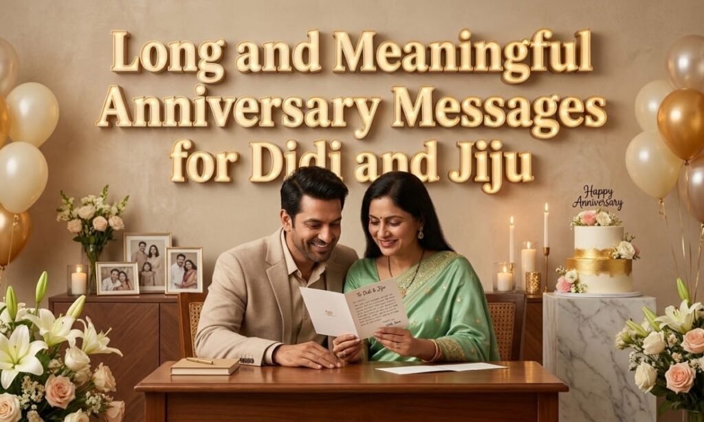 Long and Meaningful Anniversary Messages for Didi and Jiju