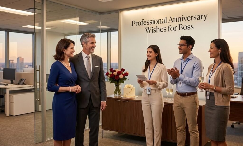 Professional Anniversary Wishes for Boss