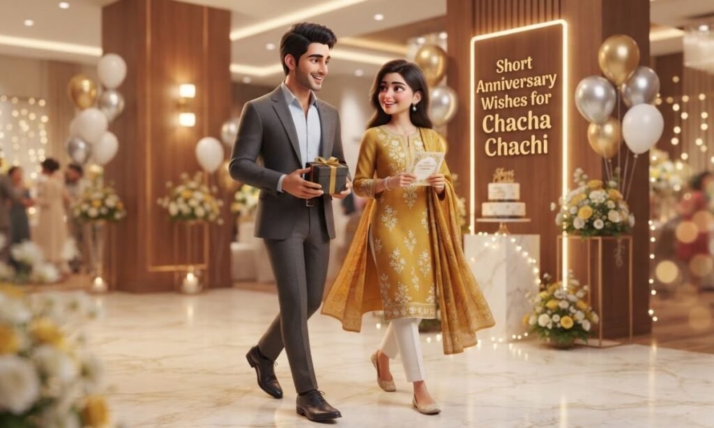 Short Anniversary Wishes for Chacha Chachi
