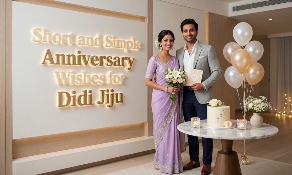 Short and Simple Anniversary Wishes for Didi Jiju