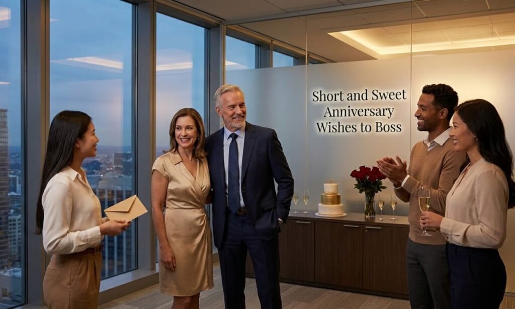 Short and Sweet Anniversary Wishes to Boss