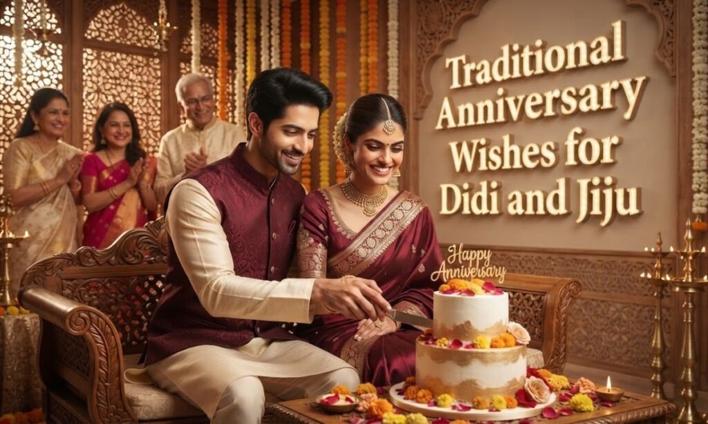 Traditional Anniversary Wishes for Didi and Jiju