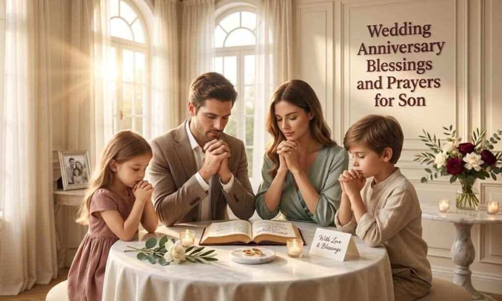 Wedding Anniversary Blessings and Prayers for Son