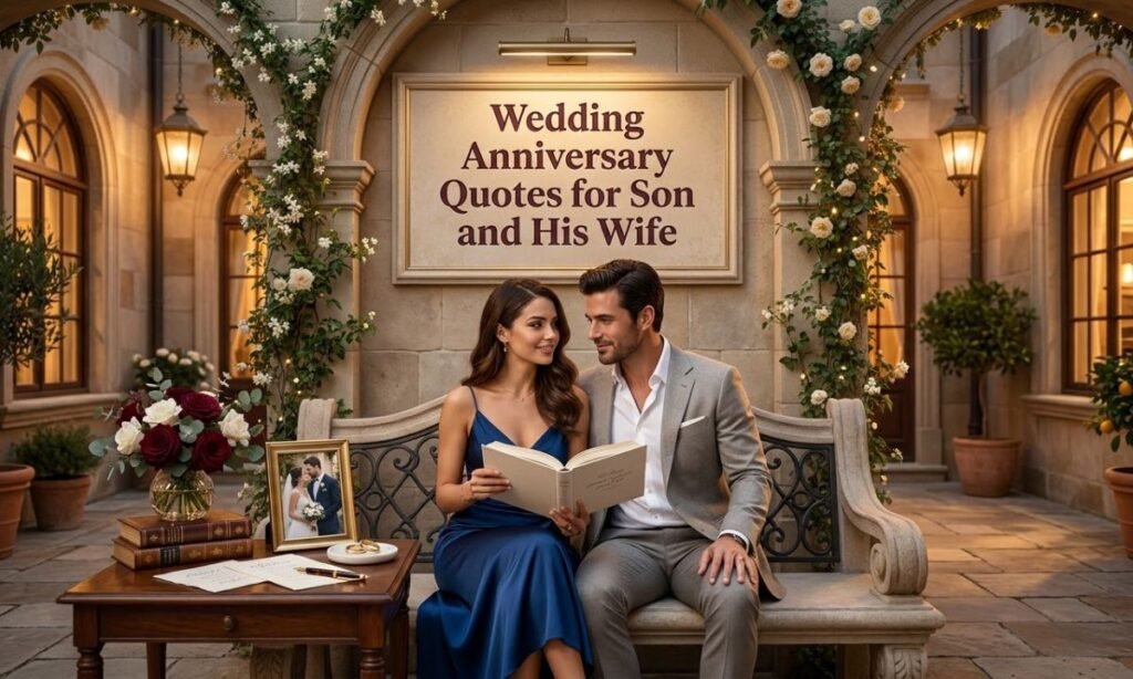 Wedding Anniversary Quotes for Son and His Wife