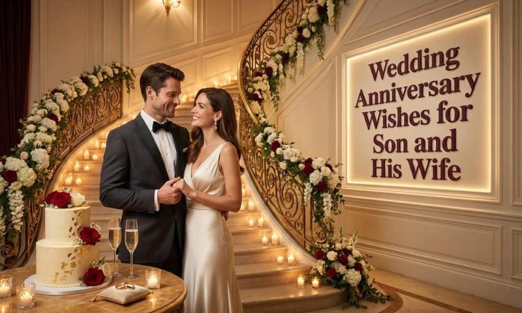 Wedding Anniversary Wishes for Son and His Wife